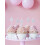 Rubies 5 Birthday candles on silver glitter star picks 3.5 cm 2
