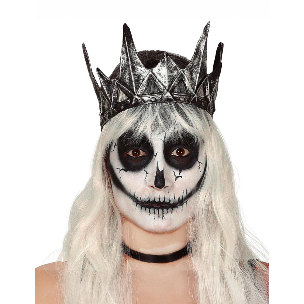 Rubies Adult Latex Evil Queen Crown Silver