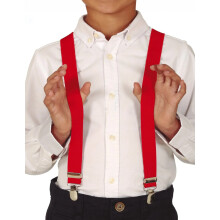 Children's red suspenders