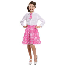 (3 to 6 years (92-121 cm)) Pink pin-up girl skirt with tie