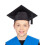 Rubies Young graduate hat for children 1
