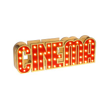Wooden light decoration Cinema 30 x 4 x 10 cm