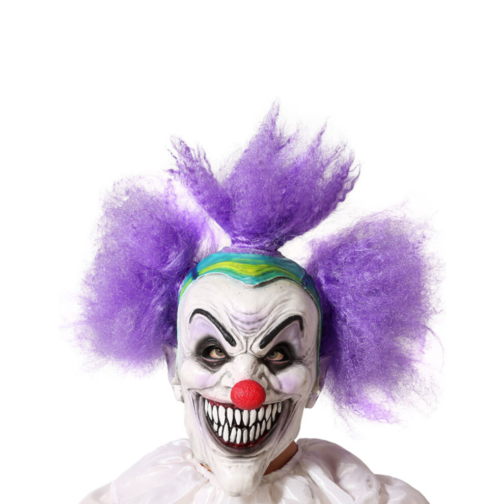 Rubies Crazy Clown Mask For Adults White