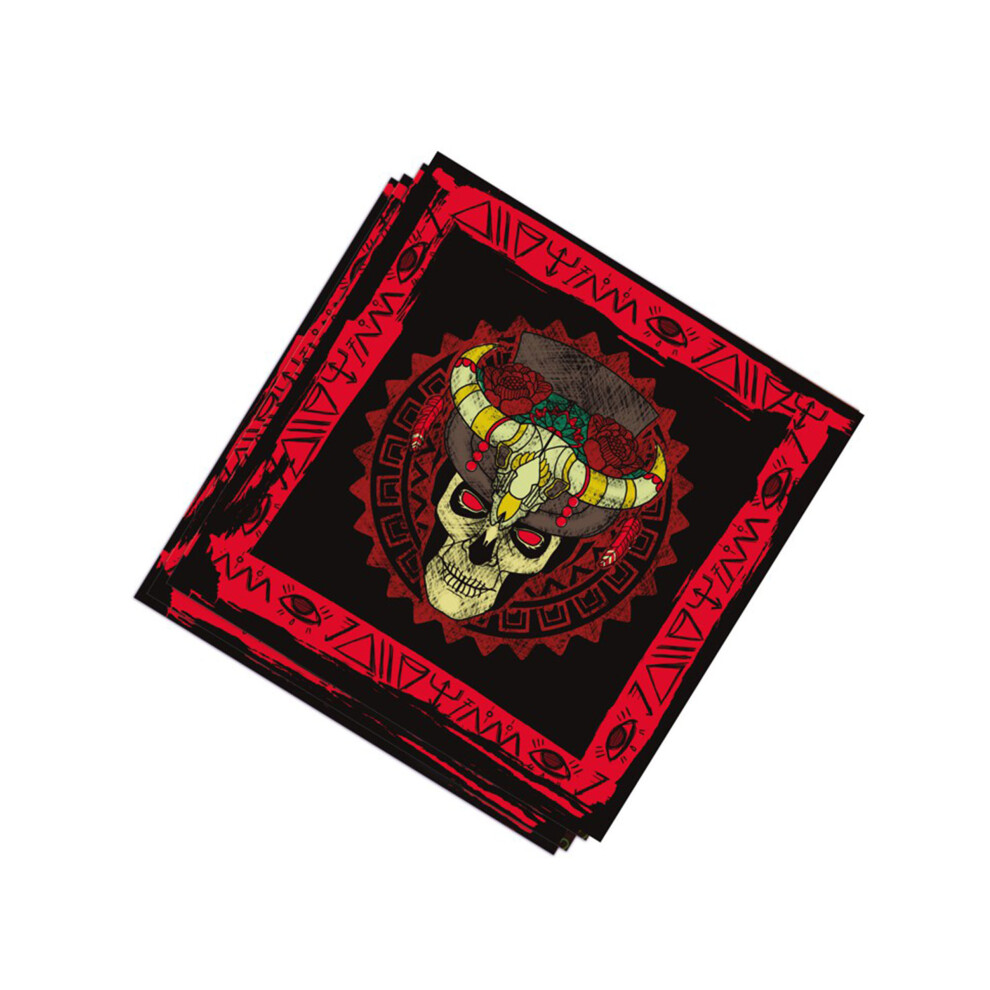 Rubies 20 Voodoo Paper Napkins 33 X 33 Cm