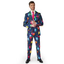 (M (EU 48-50)) Mr. Balloons Navy suit for men Suitmeister