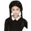 Rubies ONSDAG Addams Black Braids Halloween Paryk 1