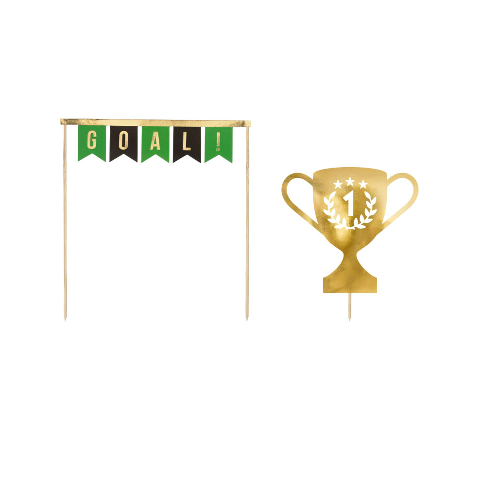 Football champion cake picks 15.5 - 20 cm