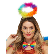 Adult multicolored angel halo headband