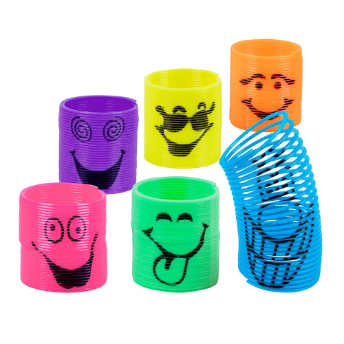 Rubies 6 Slinkies smileys 3 cm