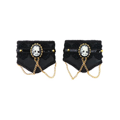 Rubies Black Gothic Cuffs