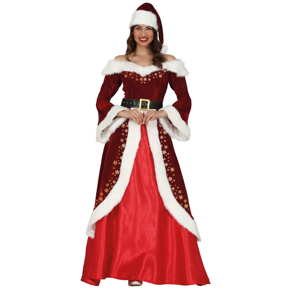 Rubies (L (42-44)) Chic Gilded Mother Christmas Costume For Women