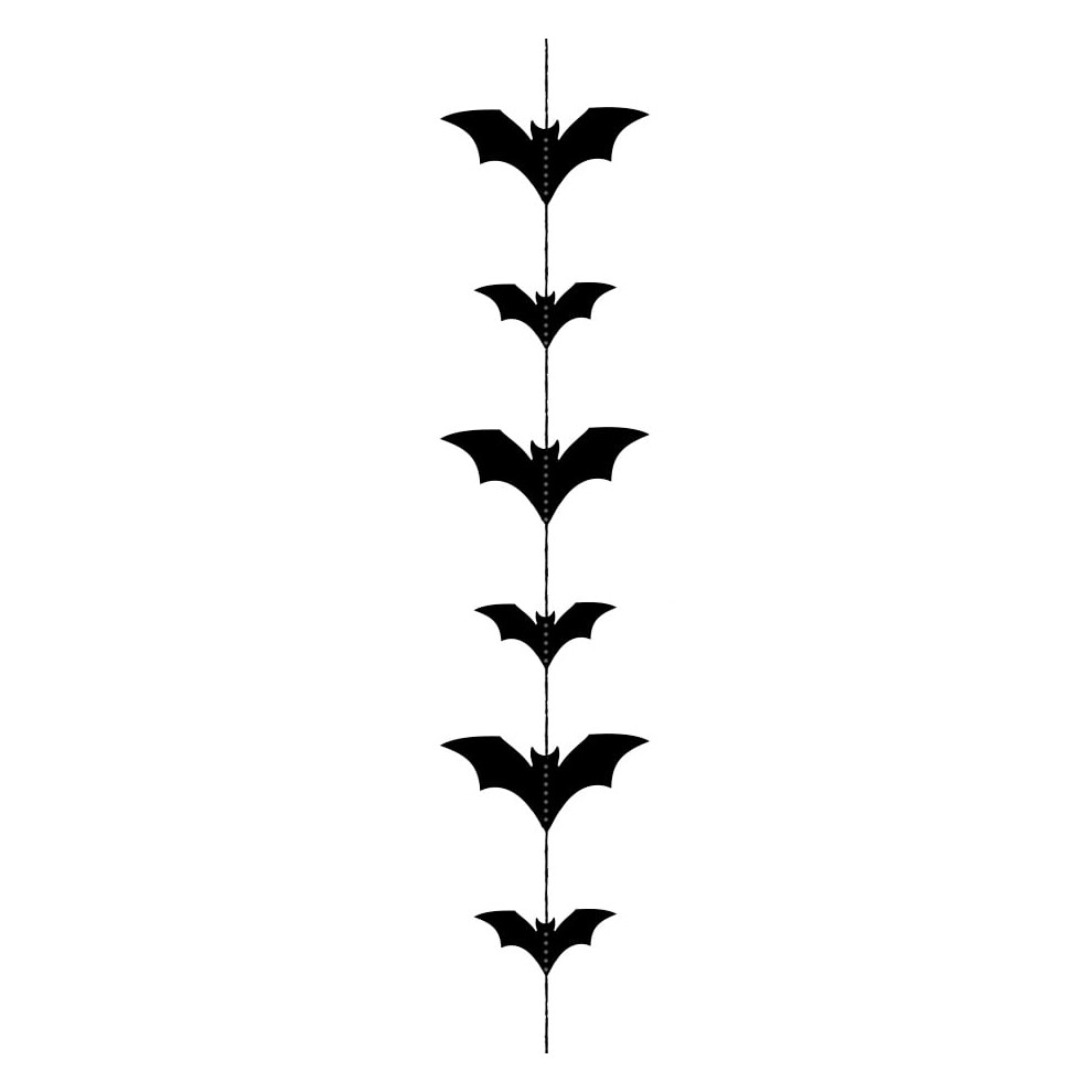 Black bat garland 150 x 11 cm
