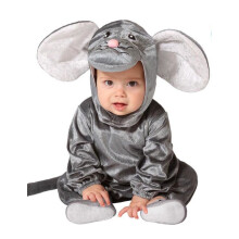 (6-12 months (75 cm)) Little gray mouse baby costume