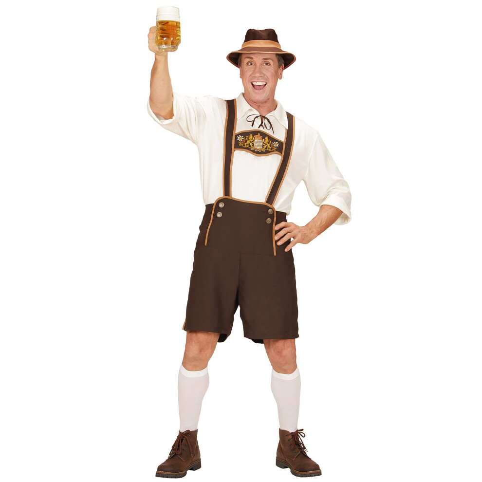 Rubies (Xxxl) Large Size Bavarian Costume For Men Brown