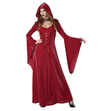 (L (42/44)) Gothic costume red dress for women