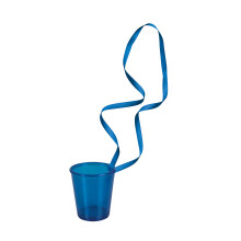 Set of 6 blue shooter necklaces