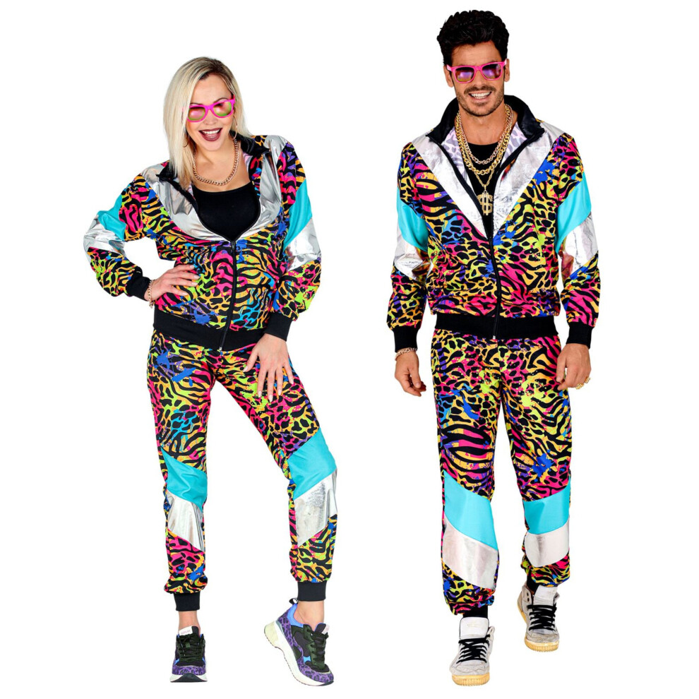 Rubies (M) Adult Multi-Colored Animal Print Tracksuit Costume