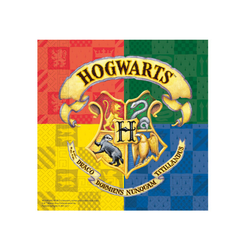 Rubies HOGWARTS Harry Potter festservietter 33x33cm 20 stk.