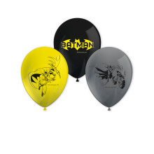 8 Batman latex balloons 26 cm