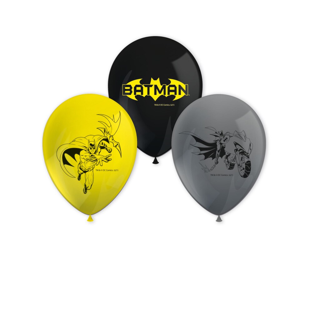Rubies 8 Batman Latex Balloons 26 Cm