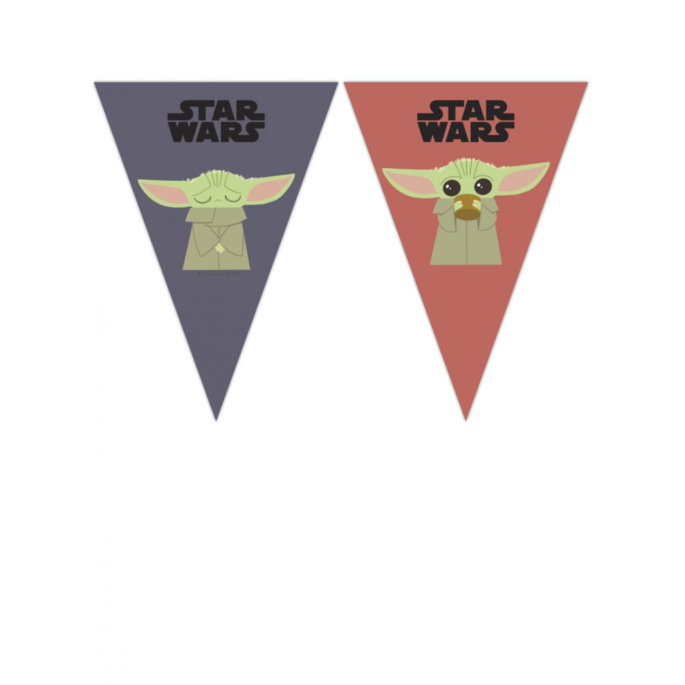 Rubies The Mandalorian Baby Yoda Cardboard Bunting 2.3M