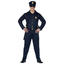 Adult large size police officer costume