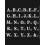 Rubies 48 Rose Gold Adhesive Letters 13.5 cm 2