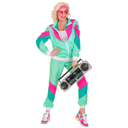 Rubies 80s tracksuit costume, large adult size 1