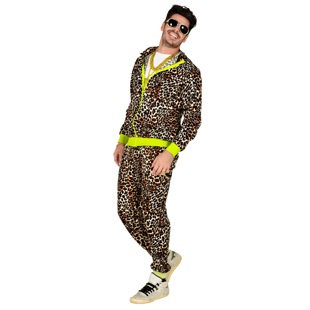 Rubies (M) 80S Leopard Tracksuit Costume For Adults