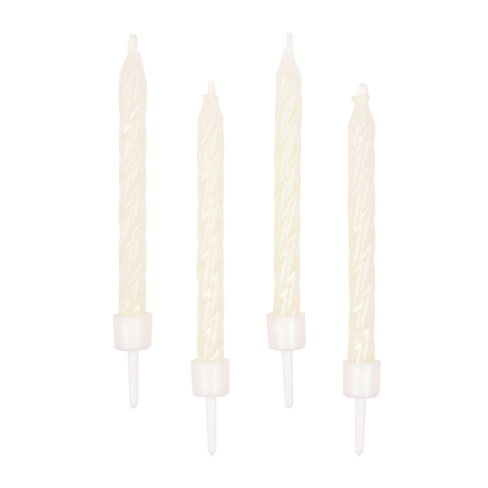 New Rubies 10 Phosphorescent Candles 6 Cm Light/Dark