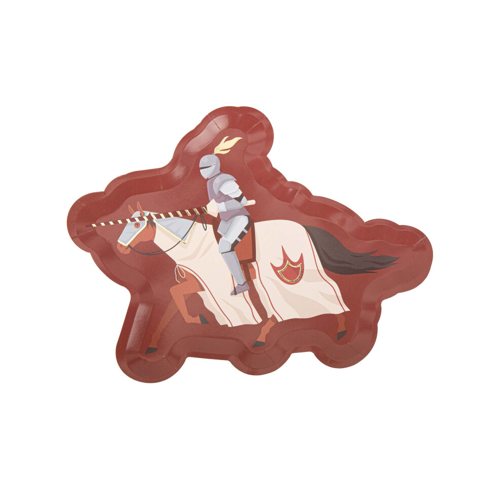 Rubies 8 Burgundy Knight Plates 28 X 22 Cm