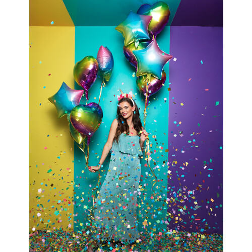 Rubies Multicolored heart foil balloon 45 cm 1