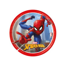 8 Spiderman Fighter 20 cm Paper Plates
