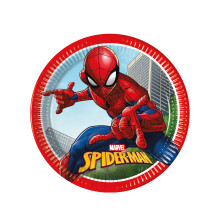 Spiderman Fighter Paper Plates 23 cm