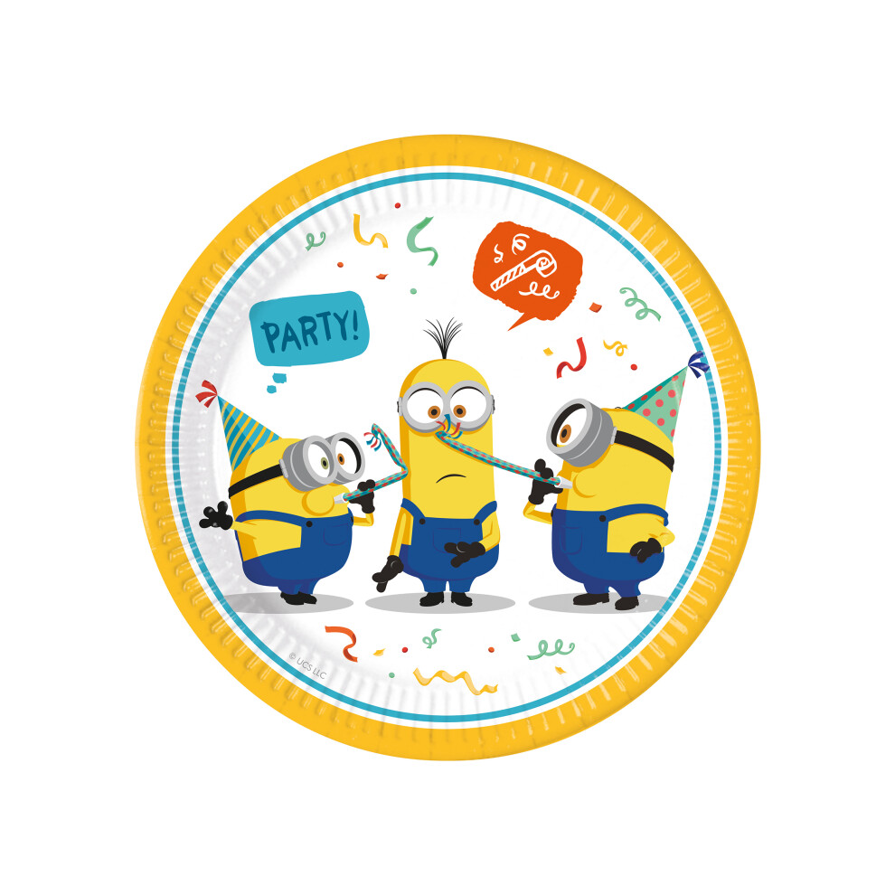 Rubies 8 Minions Paper Plates 23 Cm