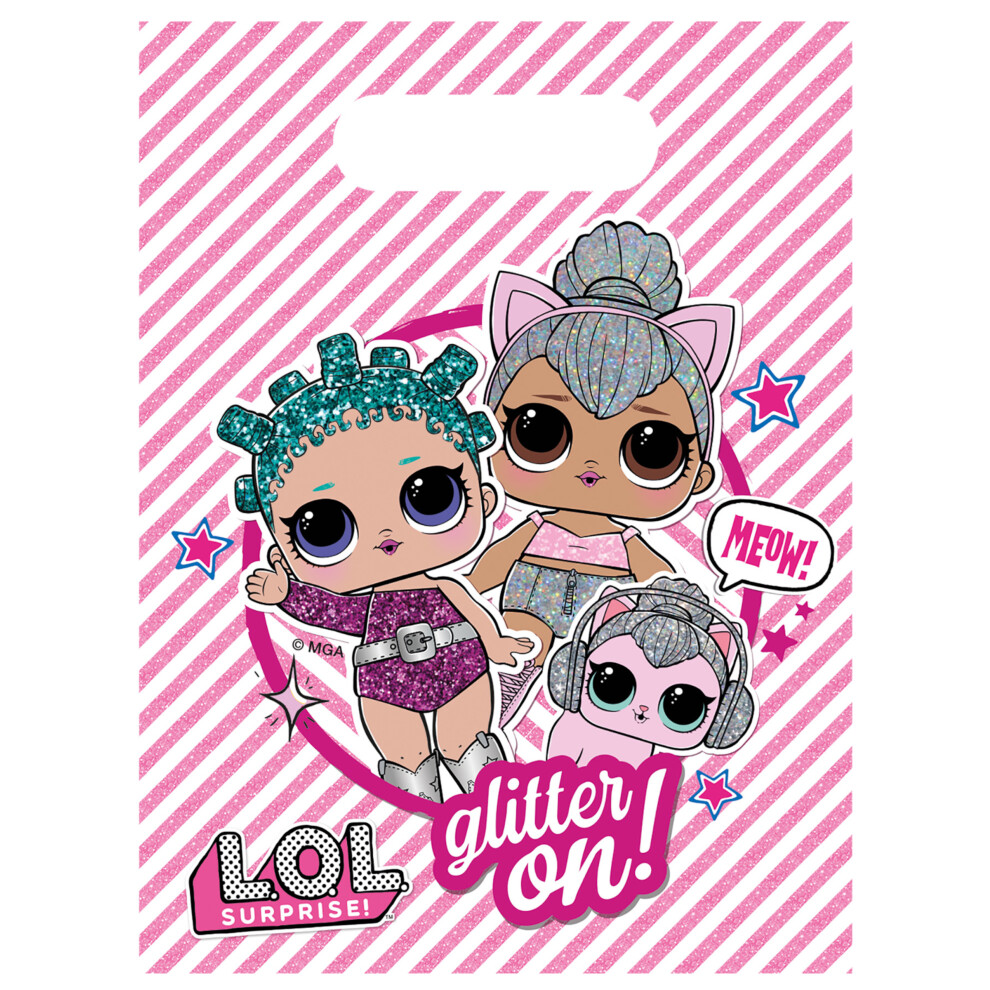 Rubies 6 Lol Party Bags 23 X 16 Cm