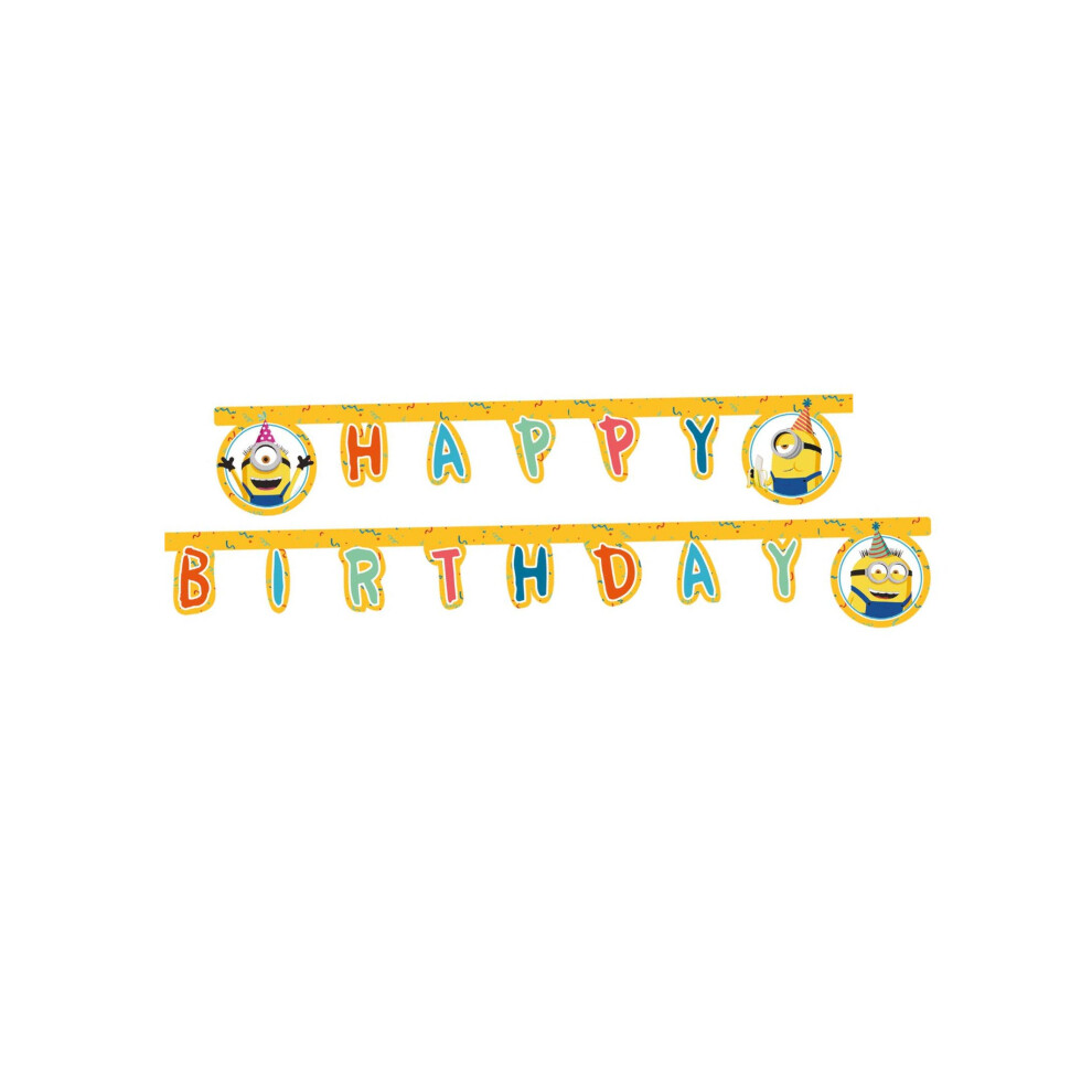 Rubies Happy Birthday Minions Paper Garland 2 M