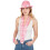 Rubies Bachelorette Party Pink Flower Necklace 1