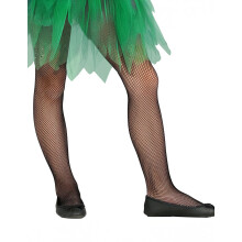 Children's black fishnet tights