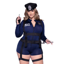 Deluxe Sexy Policewoman Costume Plus Size Women