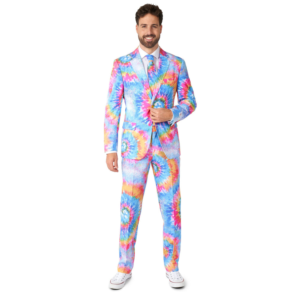 Rubies (M (Eu 48-50)) Mr. Tie-Dye Adult Costume Opposuits