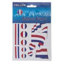 France / Netherlands supporter temporary tattoos