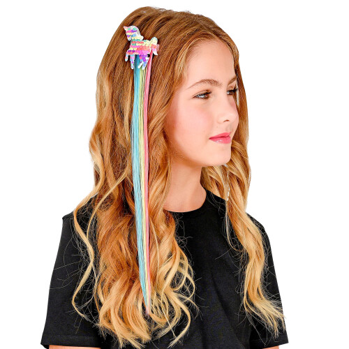 Rubies Multicolored unicorn sequin hair strand