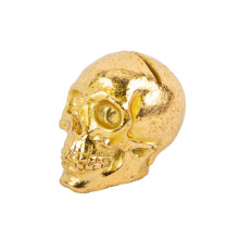 2 Gold resin skull place markers 4 x 3.5 cm
