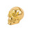 Rubies 2 Gold resin skull place markers 4 x 3.5 cm 1