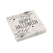 Spindelvæv Halloween servietter 33x33cm 16 stk.