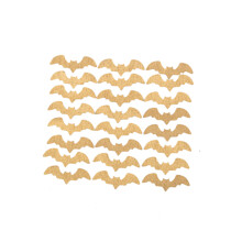 24 Golden Bat Wooden Confetti 4 cm