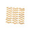 Rubies 24 Golden Bat Wooden Confetti 4 cm 1