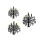 Rubies 3 cardboard hanging candlesticks 35, 45 and 55 cm 1