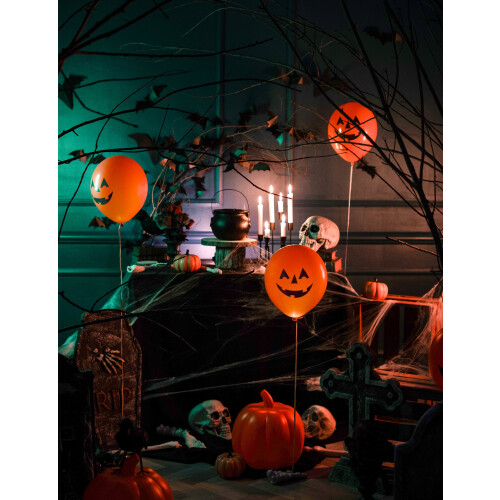 Rubies Halloween Pumpkin LED Balloons 27.5 cm 1